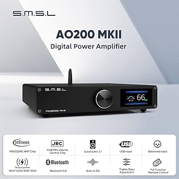 Amazon.co.jp: SMSL AO200MKII デジタルパワーアンプ 160W x2
